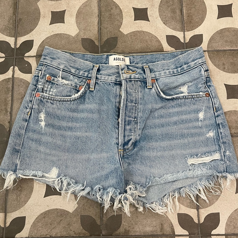 Agolde High Waisted Jean Shorts